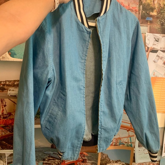 levi denim bomber jacket